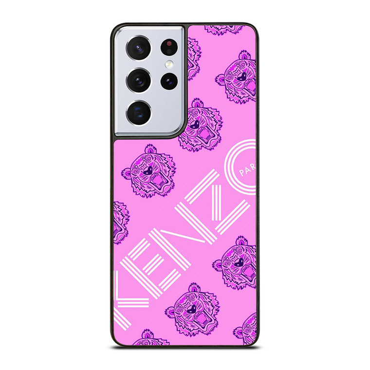 KENZO PARIS VIOLET LOGO Samsung Galaxy S21 Ultra Case