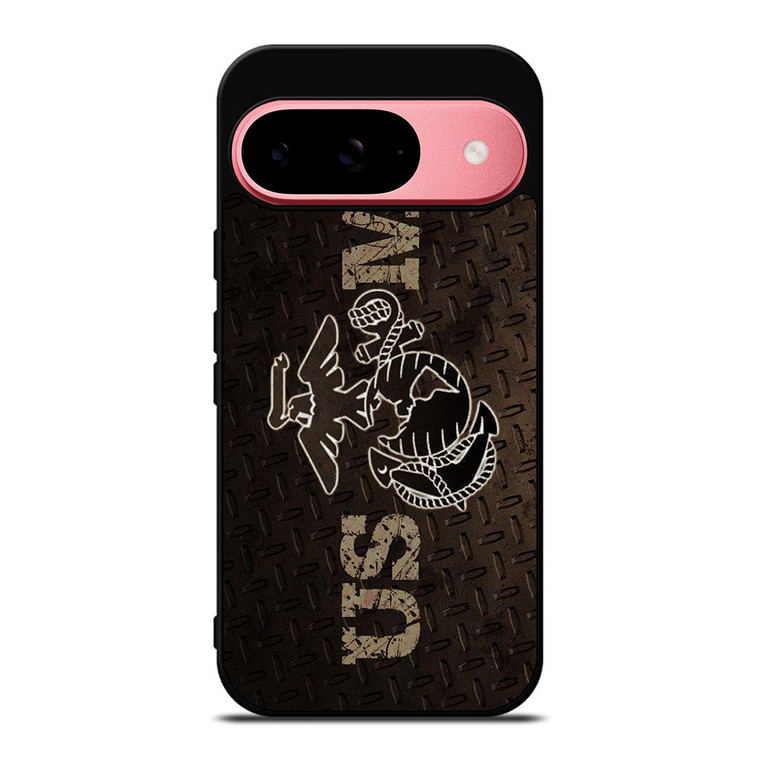 UNITED STATED MARINE CORPS METAL LOGO Google Pixel 9 Case UNITED STATED MARINE CORPS METAL LOGO Google Pixel 9 Case