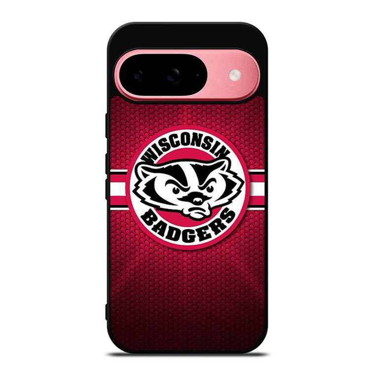 WISCONSIN BADGER METAL LOGO Google Pixel 9 Case WISCONSIN BADGER METAL LOGO Google Pixel 9 Case