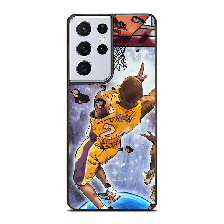 LA LAKERS KOBE BRYANT JUMP ART Samsung Galaxy S21 Ultra Case