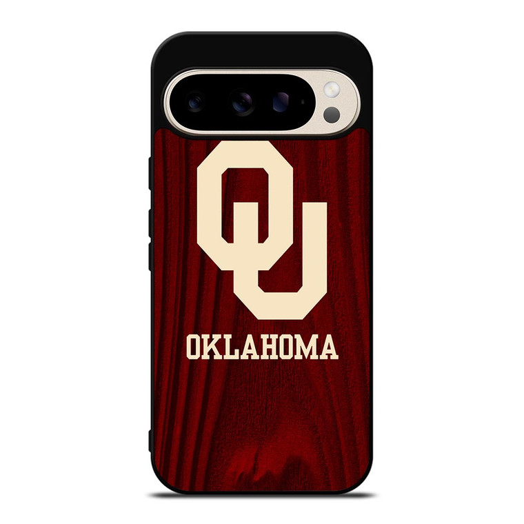 OKLAHOMA SOONERS WOODEN LOGO Google Pixel 9 Pro Case
