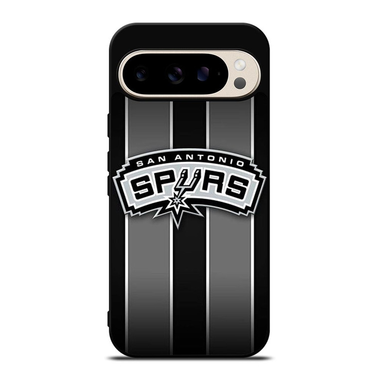 SAN ANTONIO SPURS NBA STRIPE LOGO Google Pixel 9 Pro Case