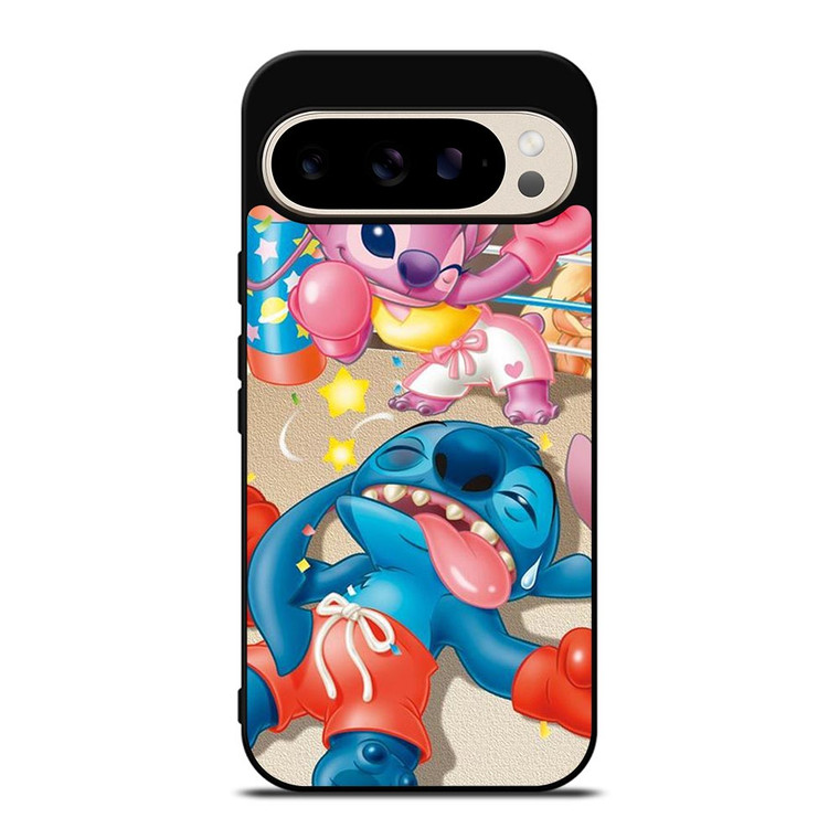 STITCH AND GIRLFRIEND BOXING Google Pixel 9 Pro Case