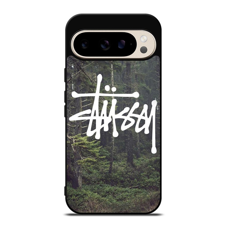 STUSSY SPOOKY FOREST LOGO Google Pixel 9 Pro Case