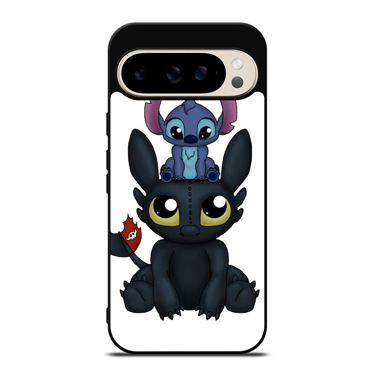 TOOTHLESS AND STITCH CARTOON Google Pixel 9 Pro Case