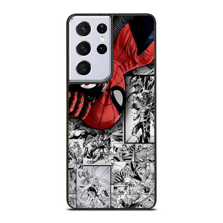 MARVEL SPIDERMAN POTRAIT COMIC Samsung Galaxy S21 Ultra Case