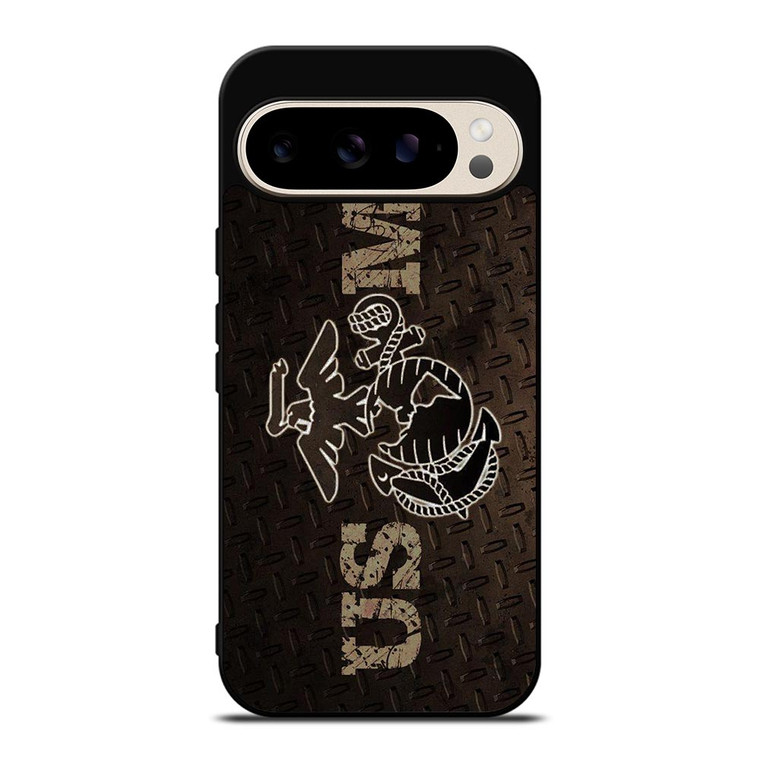 UNITED STATED MARINE CORPS METAL LOGO Google Pixel 9 Pro Case