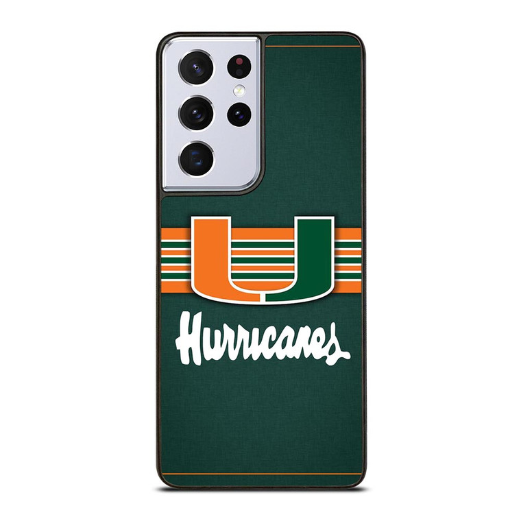 MIAMI HURRICANES LOGO Samsung Galaxy S21 Ultra Case