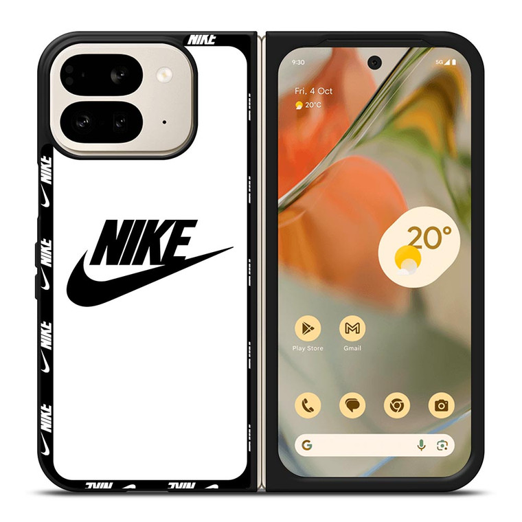 NIKE SWOOSH ROUND WHITE Google Pixel 9 Pro Fold Case