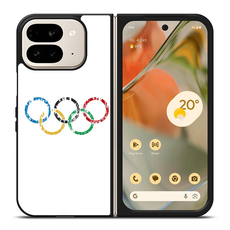 OLYMPIC RINGS LOGO BRUSHED Google Pixel 9 Pro Fold Case