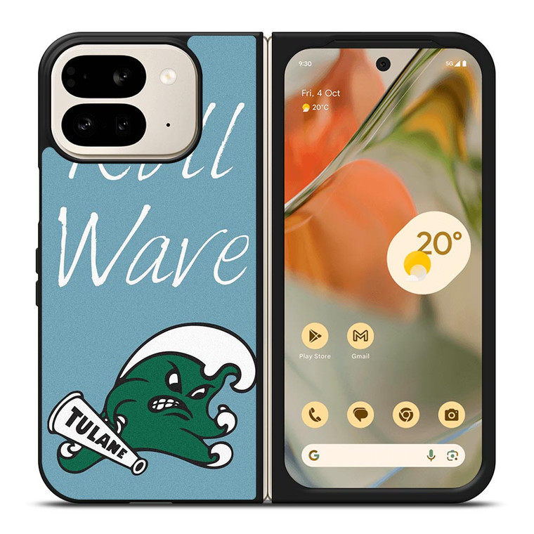 ROLL WAVE TULANE UNIVERSITY Google Pixel 9 Pro Fold Case