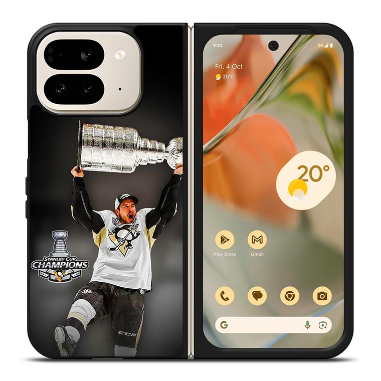 SIDNEY CROSBY PITTSBURGH PENGUINS CHAMPIONS Google Pixel 9 Pro Fold Case