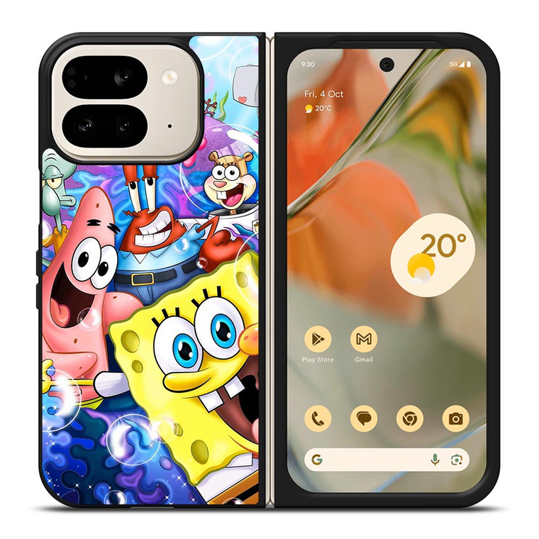 SPONGEBOB AND FRIEND BUBLE Google Pixel 9 Pro Fold Case