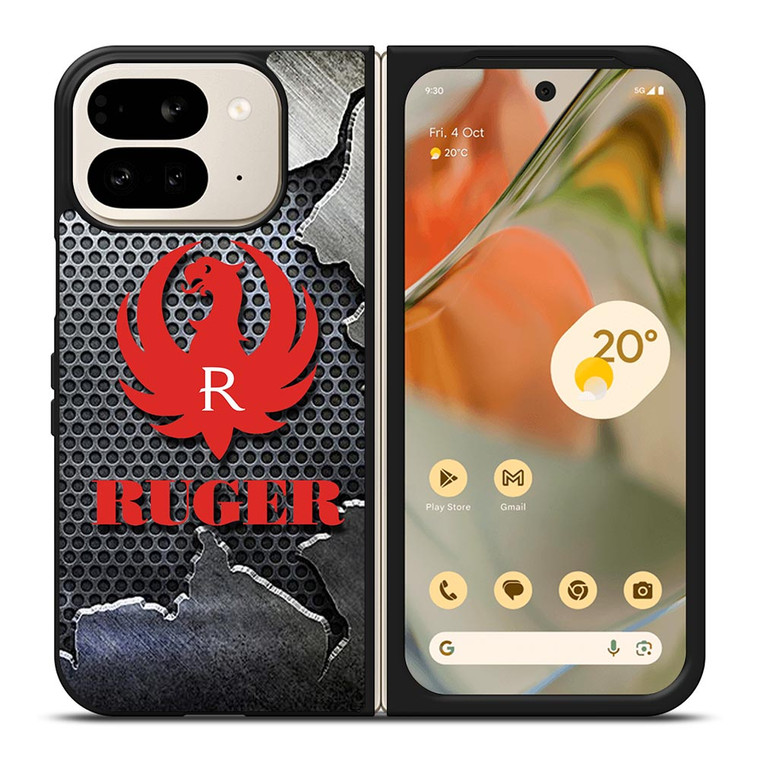 STURM RUGER FIREARM METAL LOGO 2 Google Pixel 9 Pro Fold Case