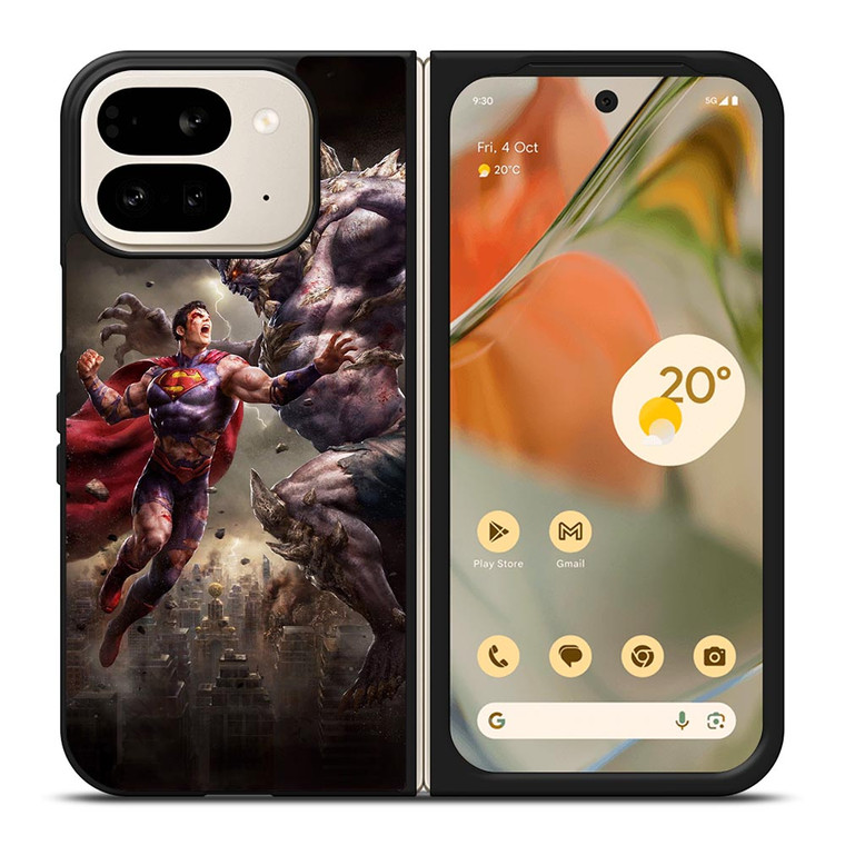 SUPERMAN VS DOOMSDAY ART Google Pixel 9 Pro Fold Case