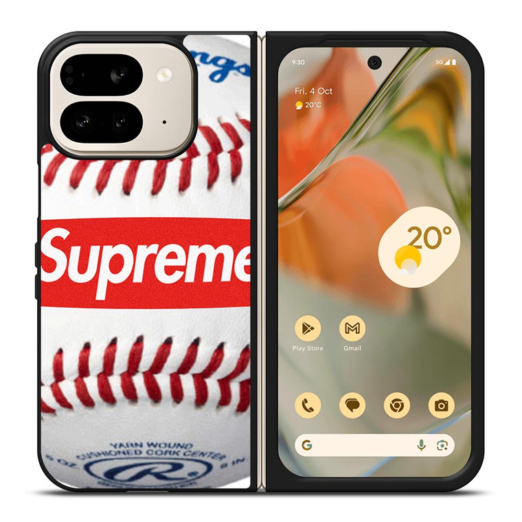 SUPREME X RAWLINGS BASEBALL Google Pixel 9 Pro Fold Case
