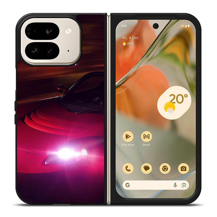 TESLA MOTORS RED CAR Google Pixel 9 Pro Fold Case