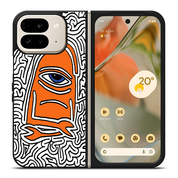 TOY MACHINE SKATEBOARD DOODLE Google Pixel 9 Pro Fold Case
