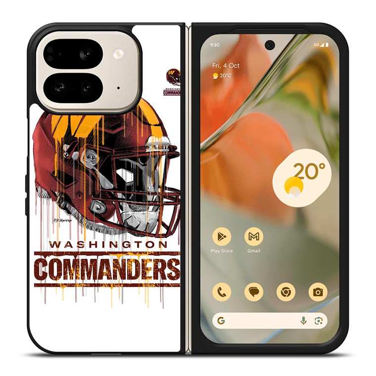 WASHINGTON COMMANDERS HELM ICON Google Pixel 9 Pro Fold Case