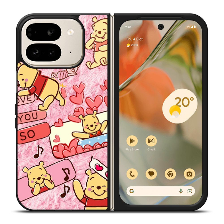 WINNIE THE POOH COLLAGE  Google Pixel 9 Pro Fold Case