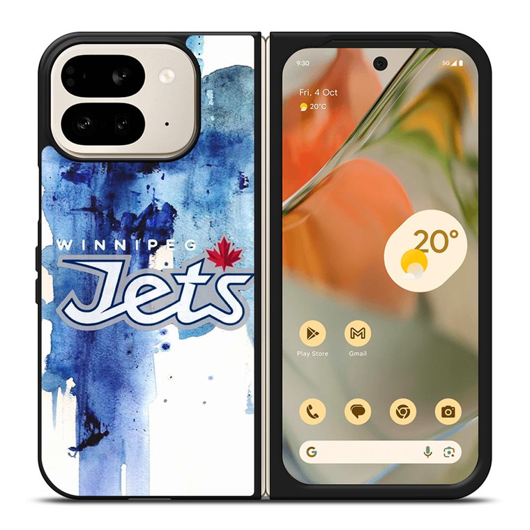 WINNIPEG JETS ART LOGO Google Pixel 9 Pro Fold Case