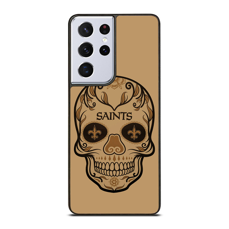 NEW ORLEANS SAINTS SKULL Samsung Galaxy S21 Ultra Case