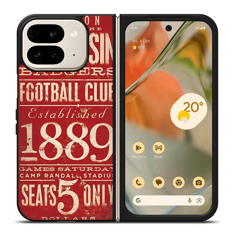 WISCONSIN BADGER OLD TICKET Google Pixel 9 Pro Fold Case