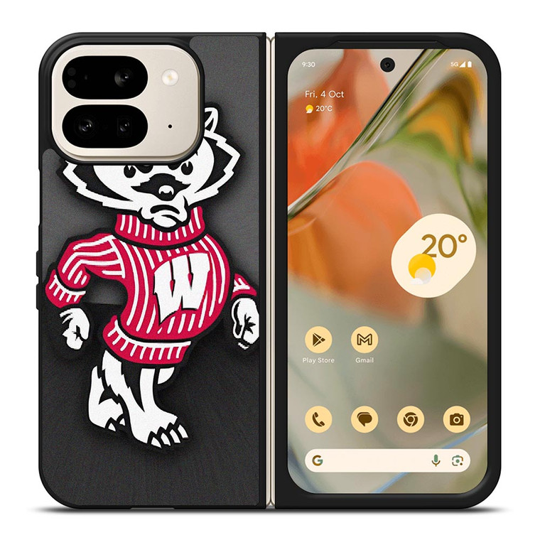 WISCONSIN BADGERS FOOTBALL MASCOT Google Pixel 9 Pro Fold Case