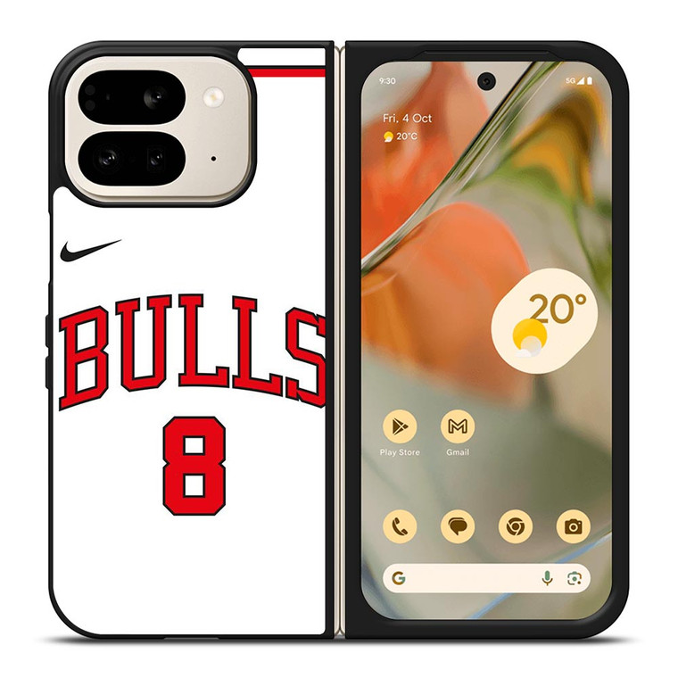 ZACH LAVINE CHICAGO BULLS WHITE Google Pixel 9 Pro Fold Case