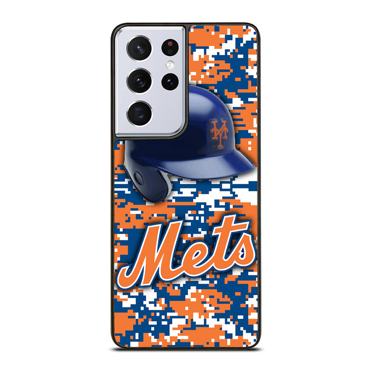 NEW YORK METS CAMO Samsung Galaxy S21 Ultra Case