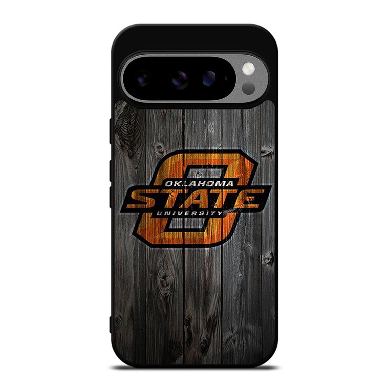 OKLAHOMA STATE UNIVERSITY WOODEN LOGO Google Pixel 9 Pro XL Case