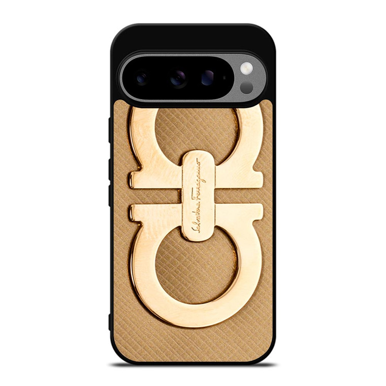 SALVATORE FERRAGAMO GOLD LOGO Google Pixel 9 Pro XL Case