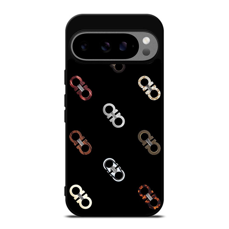 SALVATORE FERRAGAMO LOGO PATTERN Google Pixel 9 Pro XL Case