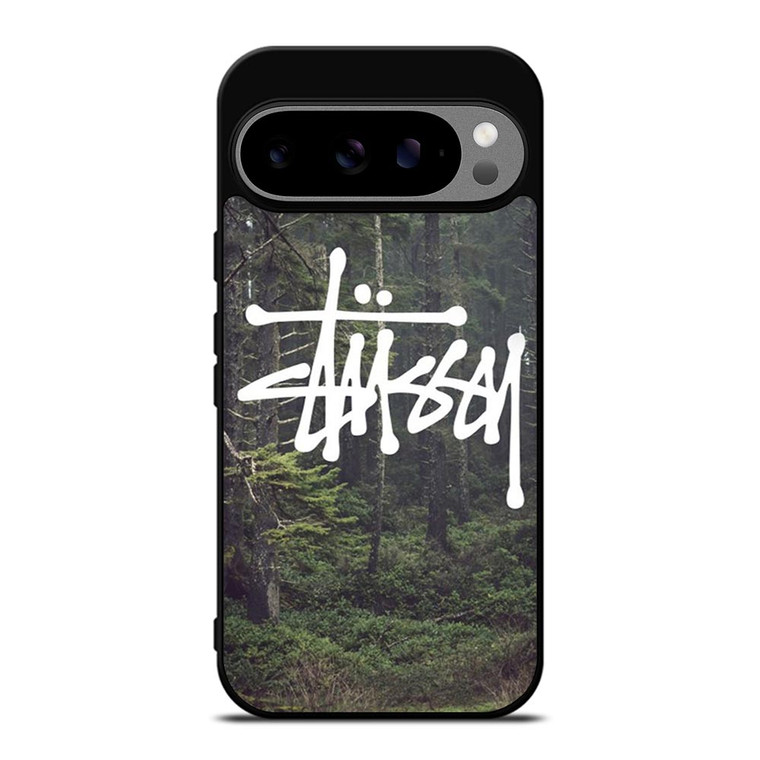 STUSSY SPOOKY FOREST LOGO Google Pixel 9 Pro XL Case