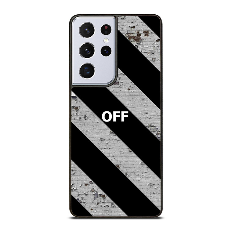 OFF WHITE LOGO STRIPE Samsung Galaxy S21 Ultra Case