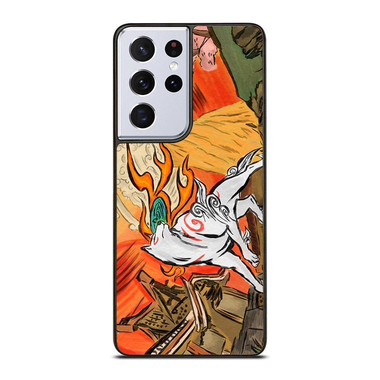 OKAMI WOLF JAPAN MITOLOGI Samsung Galaxy S21 Ultra Case