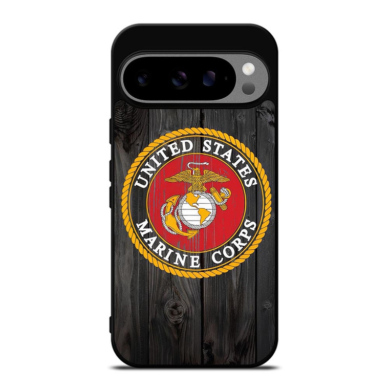 USMC US MARINE CORPS WOOD Google Pixel 9 Pro XL Case
