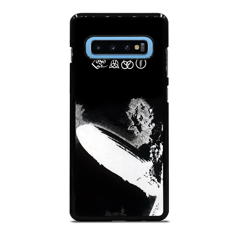 LED ZEPPELIN BLACK WHITE LOGO Samsung Galaxy S10 Plus Case