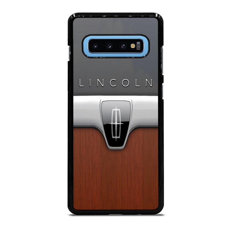 LINCOLN MOTOR WOODEN CHROME LOGO Samsung Galaxy S10 Plus Case