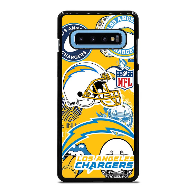 LOS ANGELES CHARGERS NFL STICKER BOMB Samsung Galaxy S10 Plus Case