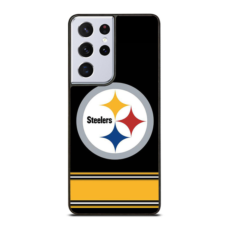 PITTSBURGH STEELERS LOGO STRIPE Samsung Galaxy S21 Ultra Case
