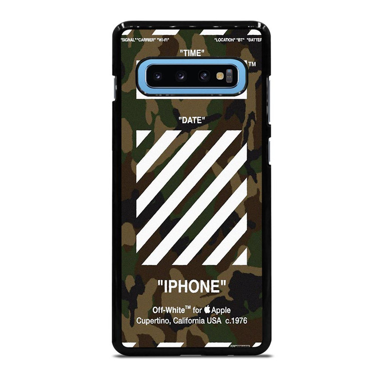 OFF WHITE CAMO ARMY Samsung Galaxy S10 Plus Case