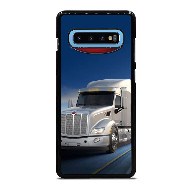 PETERBILT WHITE TRUCK Samsung Galaxy S10 Plus Case