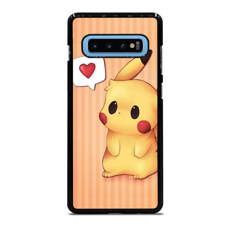 PIKACHU POKEMON LOVE SIGN Samsung Galaxy S10 Plus Case