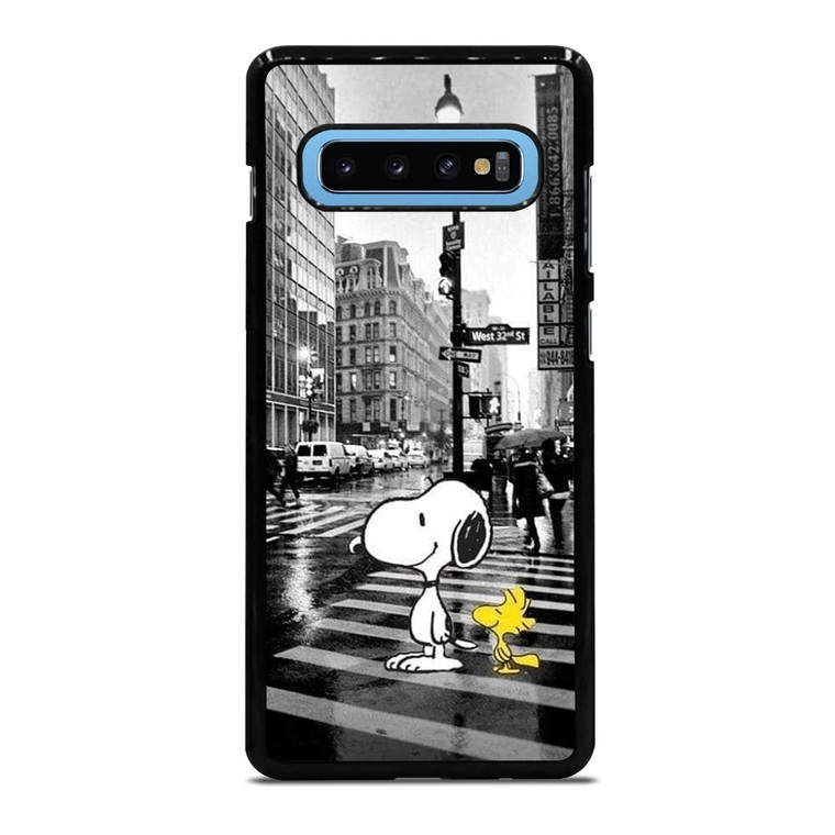 SNOOPY STREET RAIN Samsung Galaxy S10 Plus Case