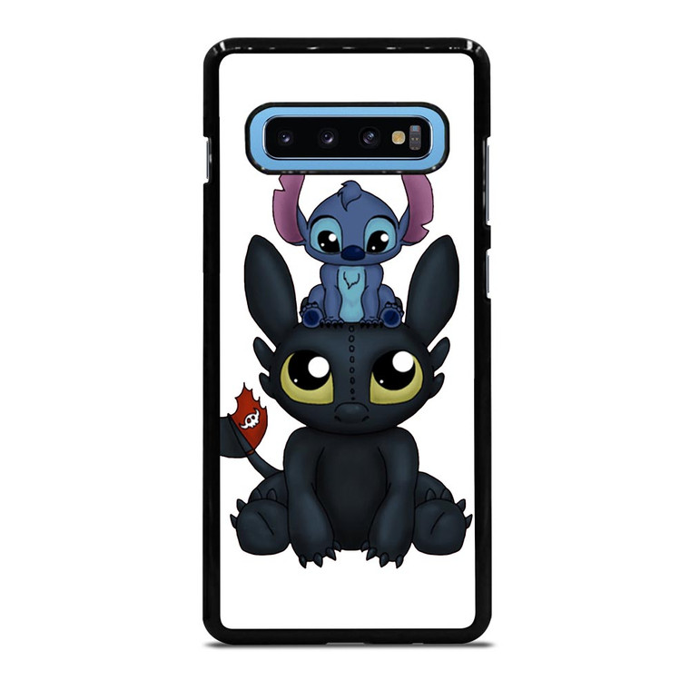 TOOTHLESS AND STITCH CARTOON Samsung Galaxy S10 Plus Case