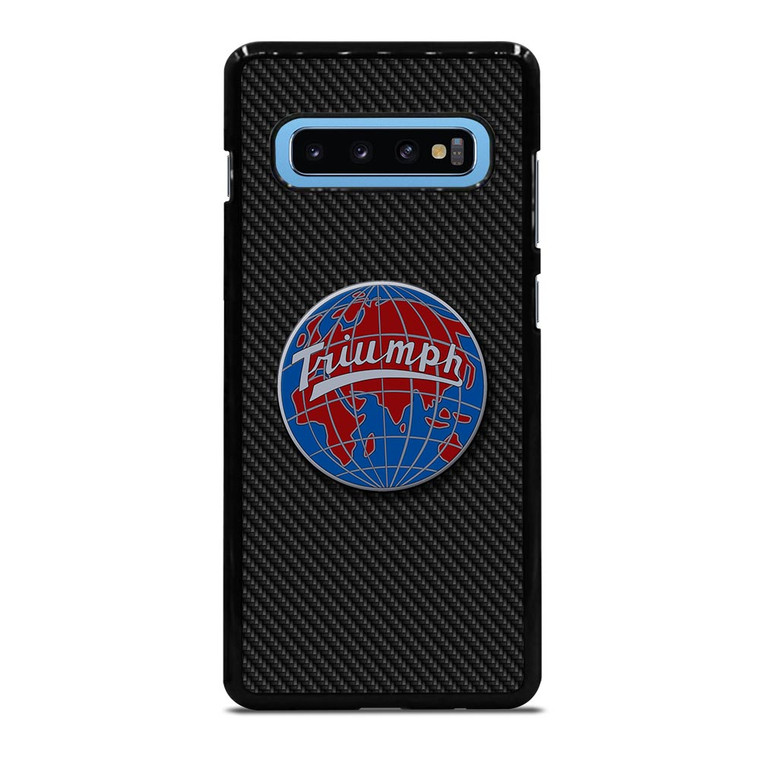 TRIUMPH WORLDWIDE LOGO CARBON Samsung Galaxy S10 Plus Case