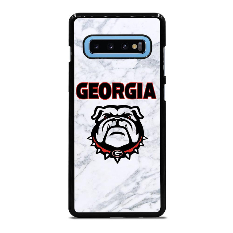 UGA GEORGIA BULLDOGS MARBLE LOGO Samsung Galaxy S10 Plus Case