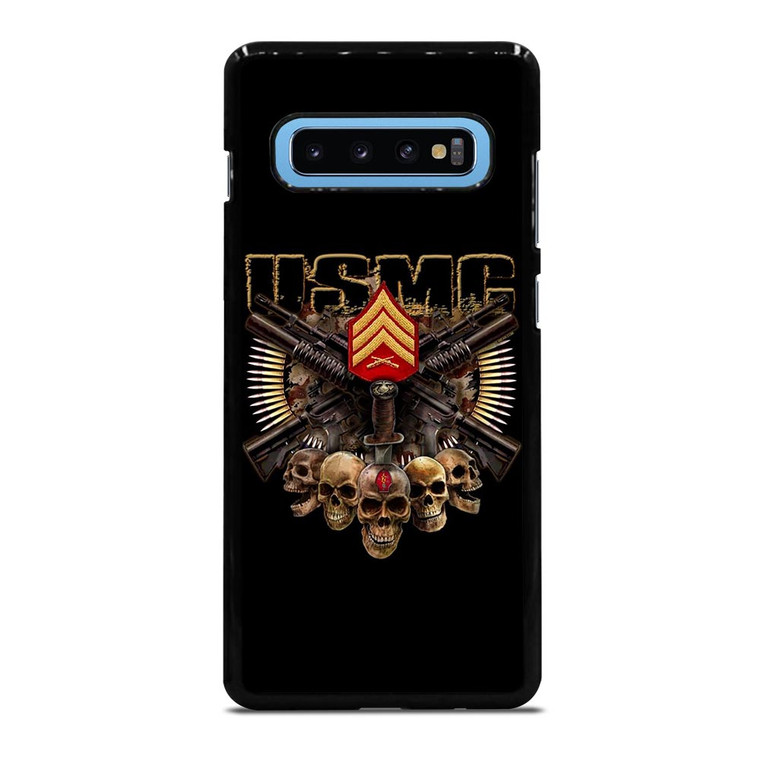USMC MARINE CORPS SKULL LOGO Samsung Galaxy S10 Plus Case