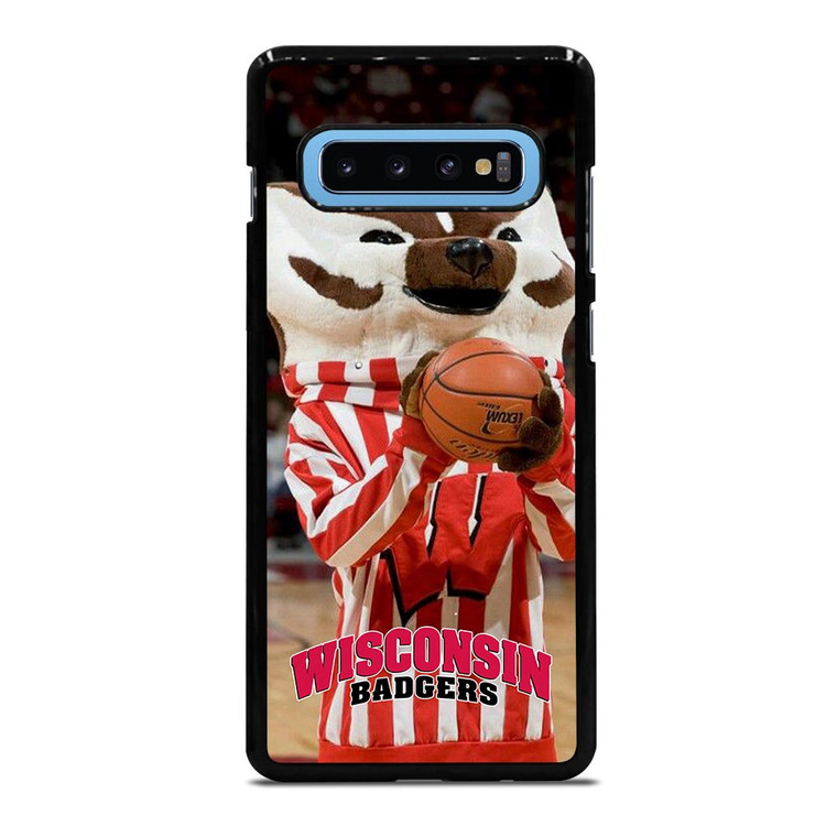 WISCONSIN BADGER MASCOT 2 Samsung Galaxy S10 Plus Case